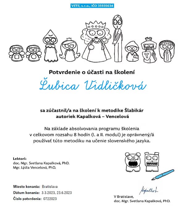 Eľkonin certifikát